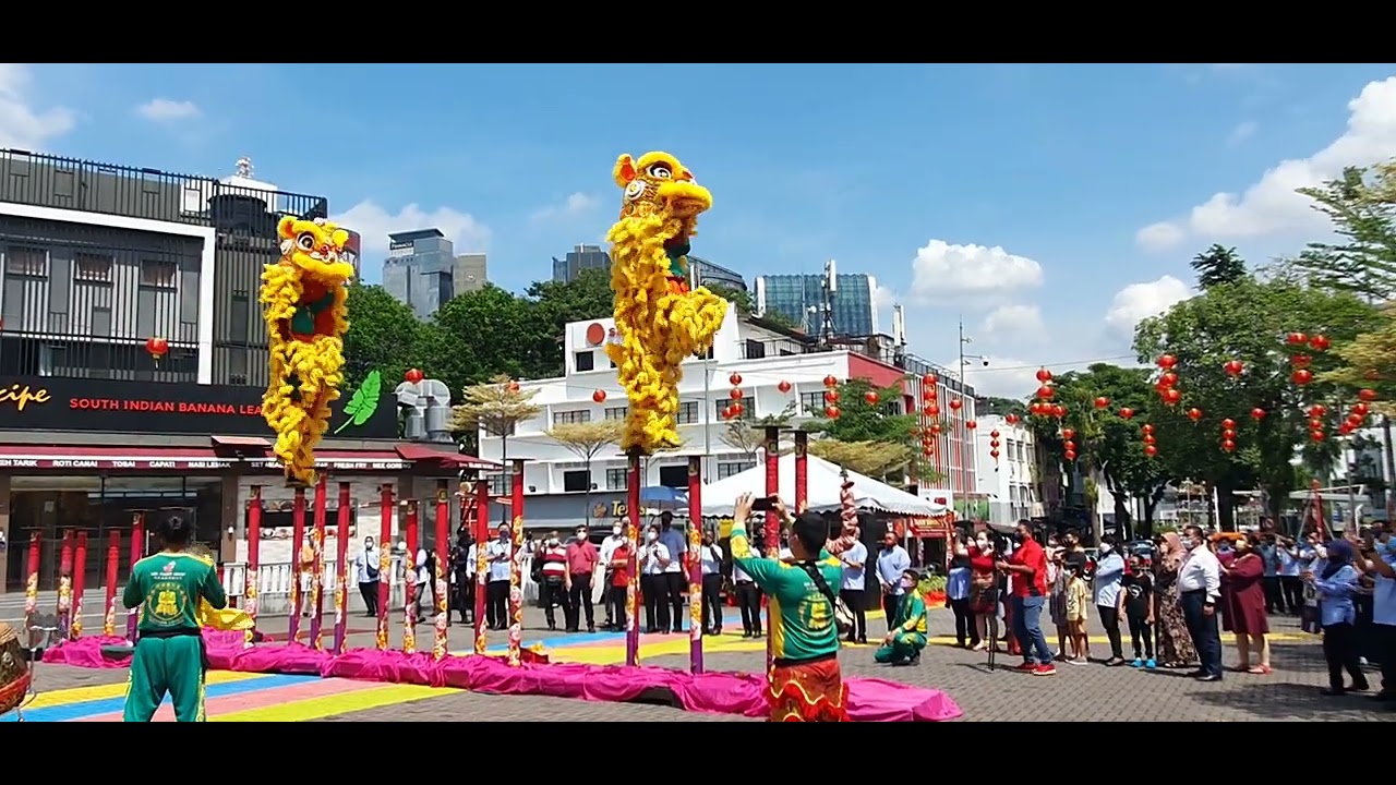 2022 Chinese New Year Acrobatic Lion Dance @ MBPJ PJ State Petaling Jaya Malaysia by Khuan Loke