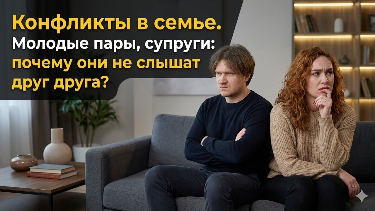 Конфликты в семье, молодые пары, супруги - почему они не слышат друг друга?