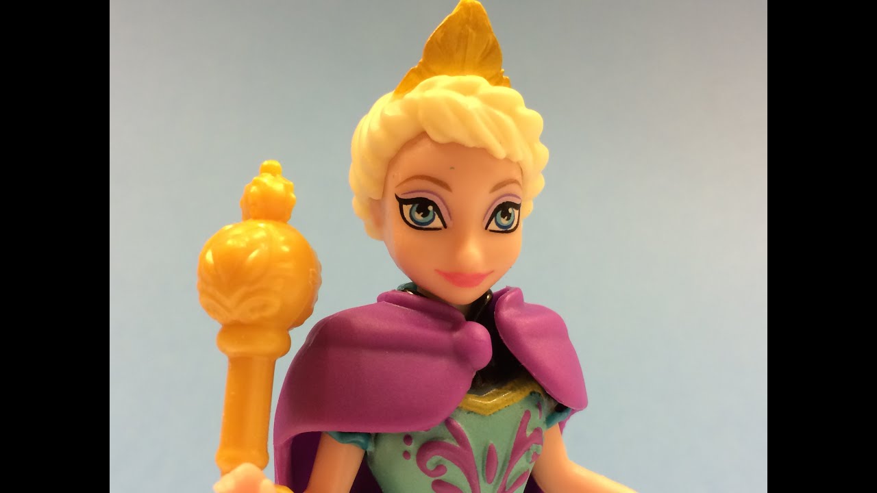 Disney Frozen Queen Elsa (Anna's sister) with Clip on Dress, Cape and dressing screen