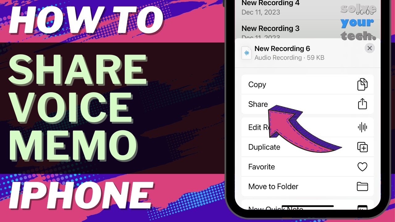 iOS 17: How to Share Voice Memo on iPhone