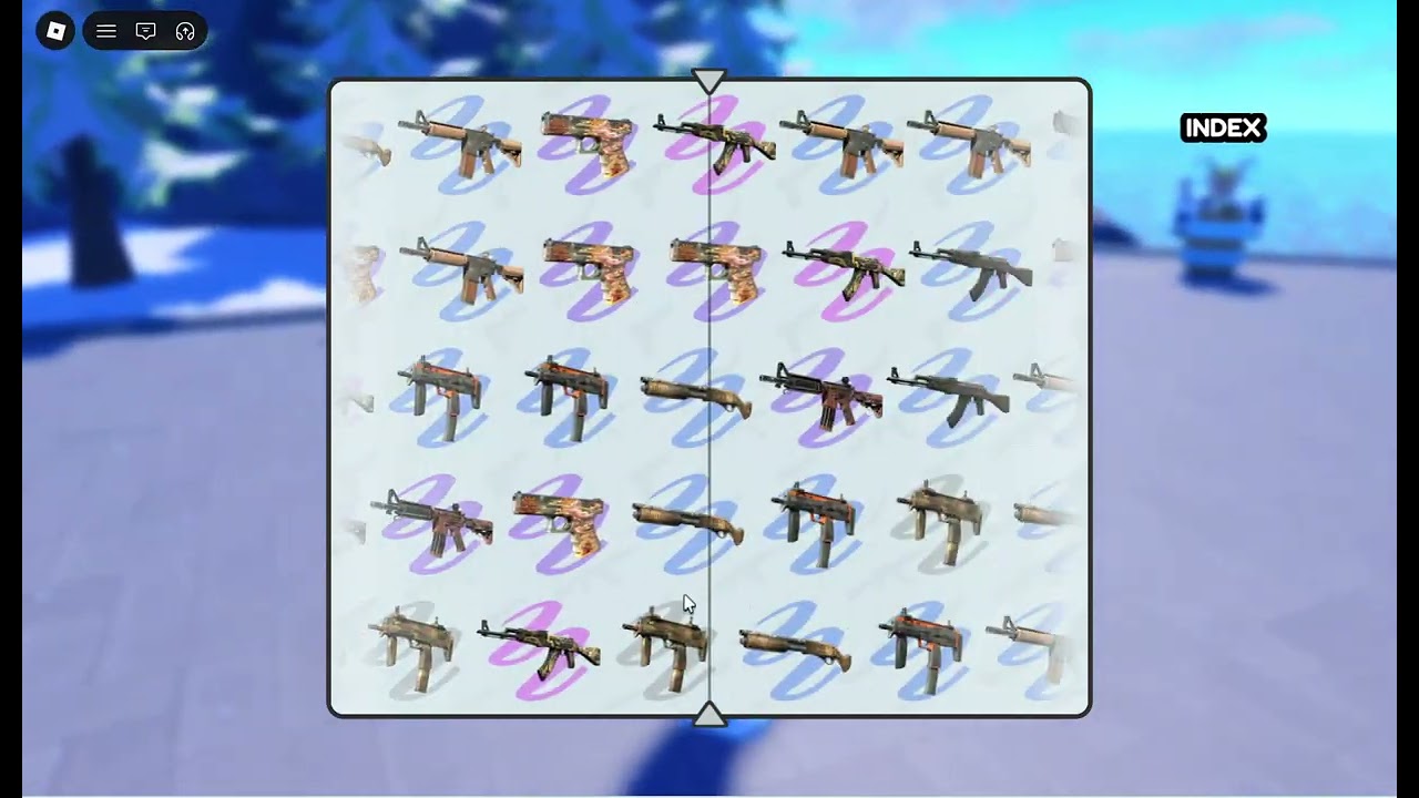 Weapons case opening