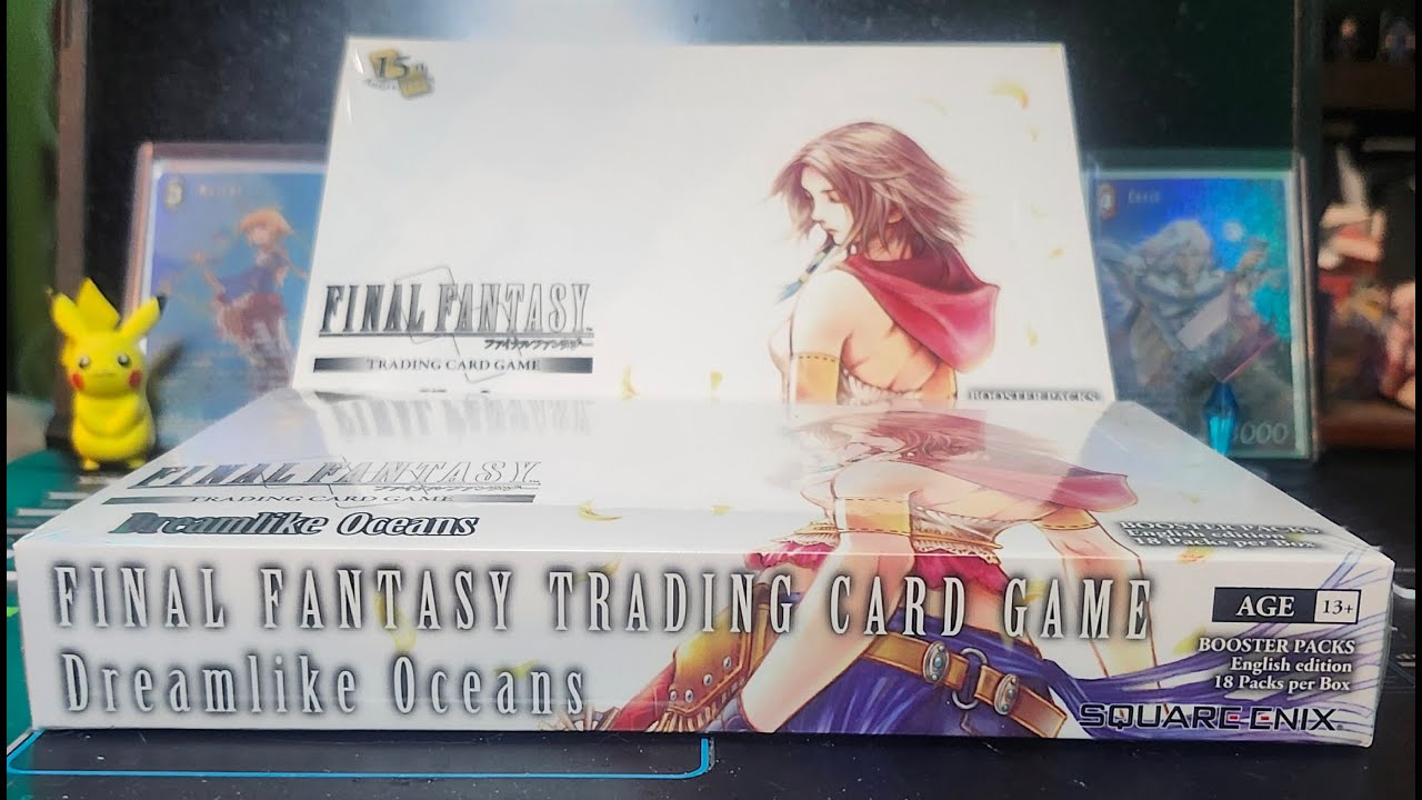 Открываю пару бустерных коробок Dreamlike Oceans Final Fantasy TCG в прямом эфире