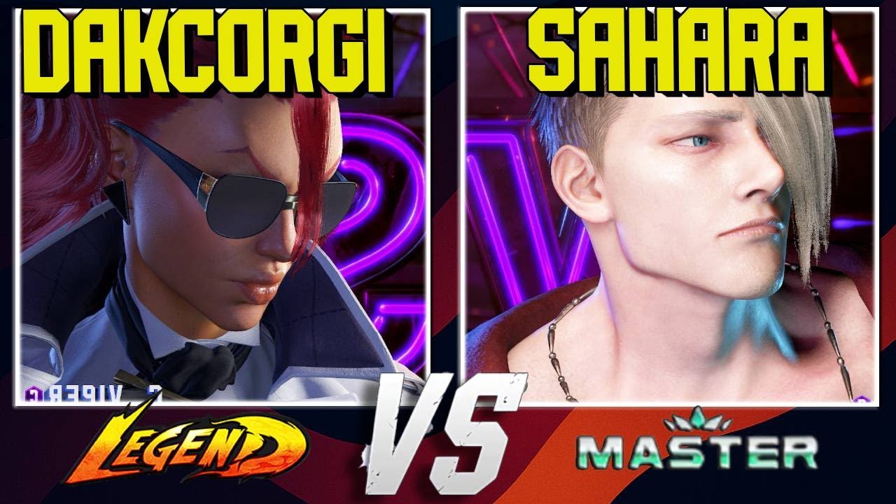 SF6 DAKCORGI (Crimson Viper) vs SAHARA (ED) Street Fighter 6 High Level