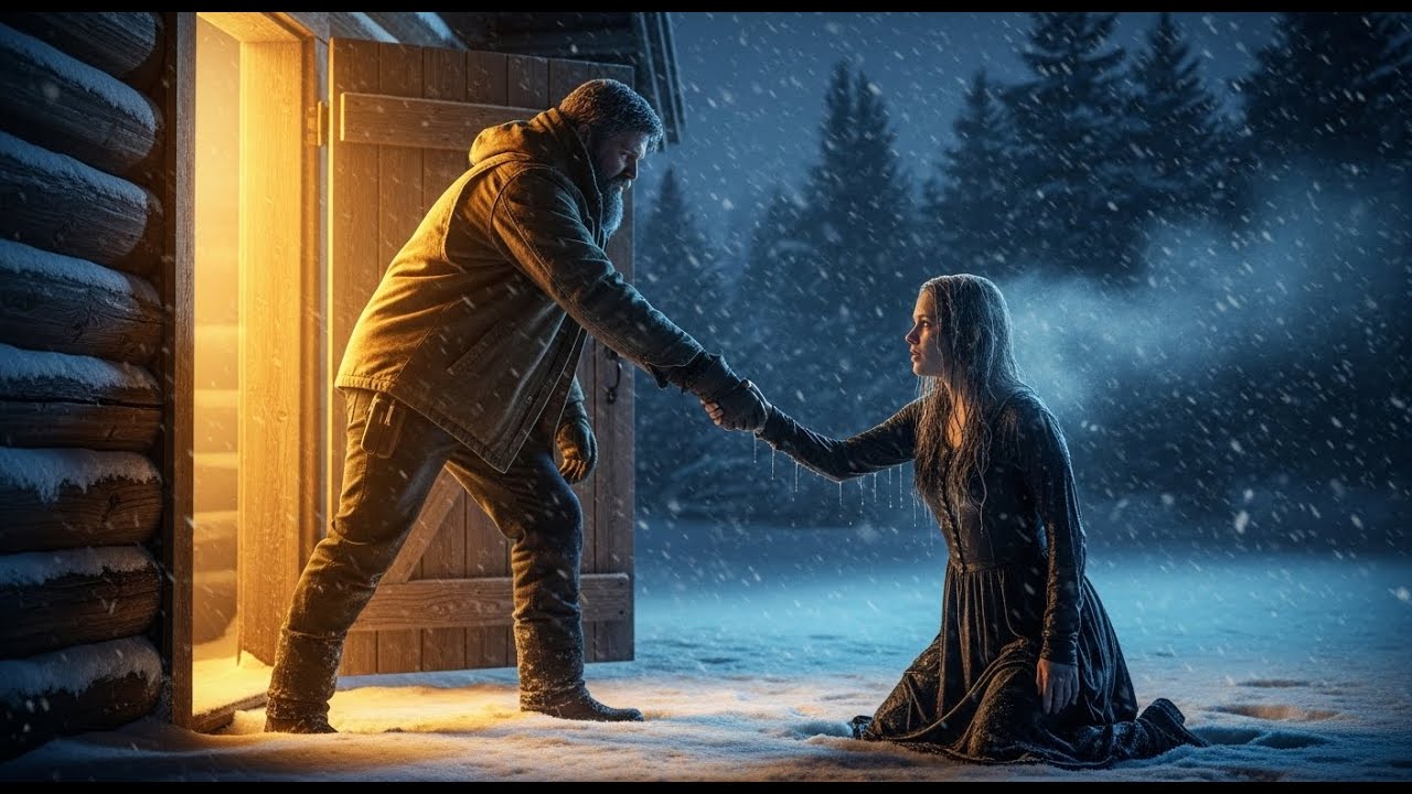 Encontró a la novia por correo abandonada de su vecino congelándose en una ventisca y le dio..../