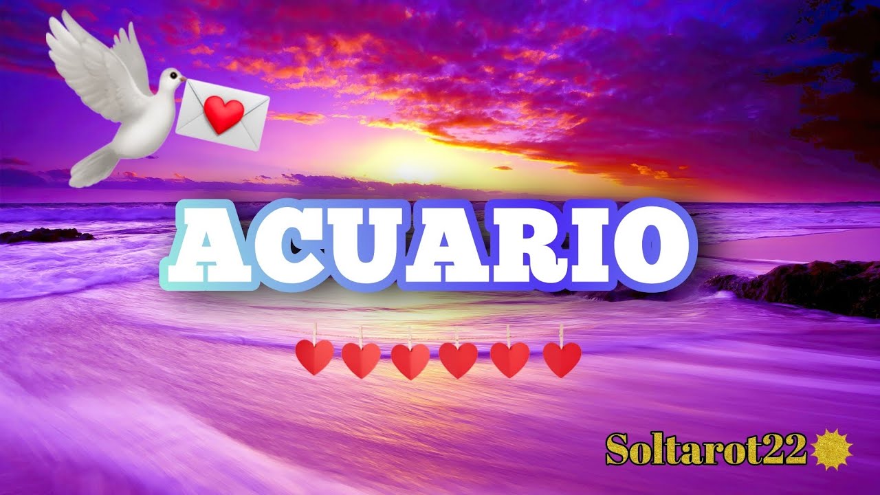 ACUARIO ♒️ Miedo a amar! 😑💗