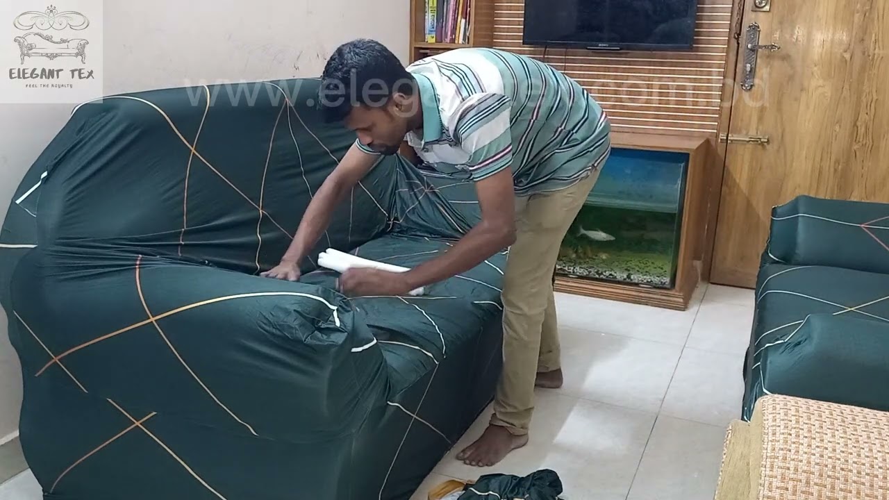 Magic sofa cover | Print sofa cover | how to install sofa cover