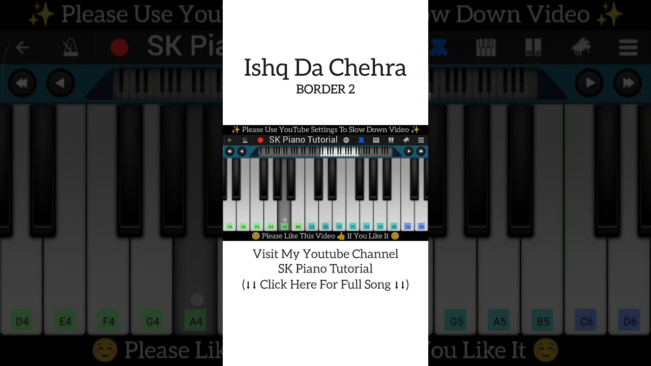 Ishq Da Chehra (Piano Tutorial) 