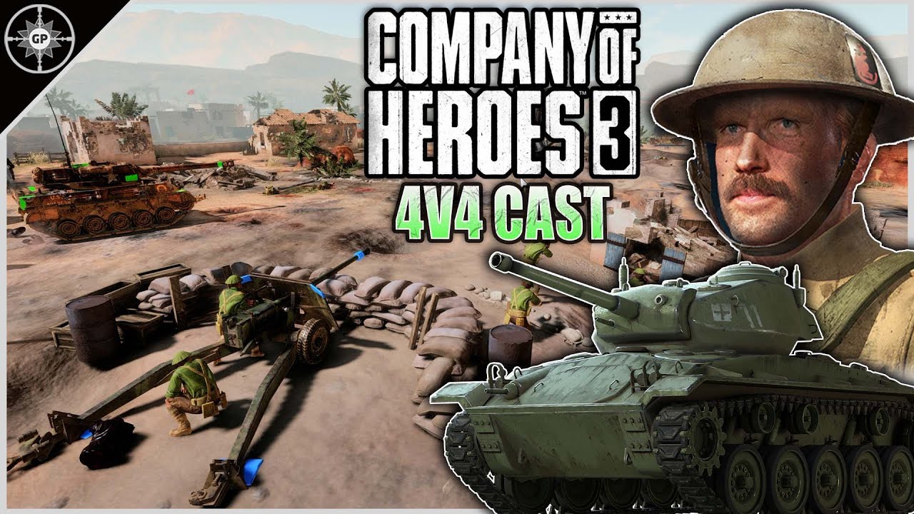 One Point Remaining!!! | 4v4 Oasis Depot | CoH3 Cast 2.0 #23