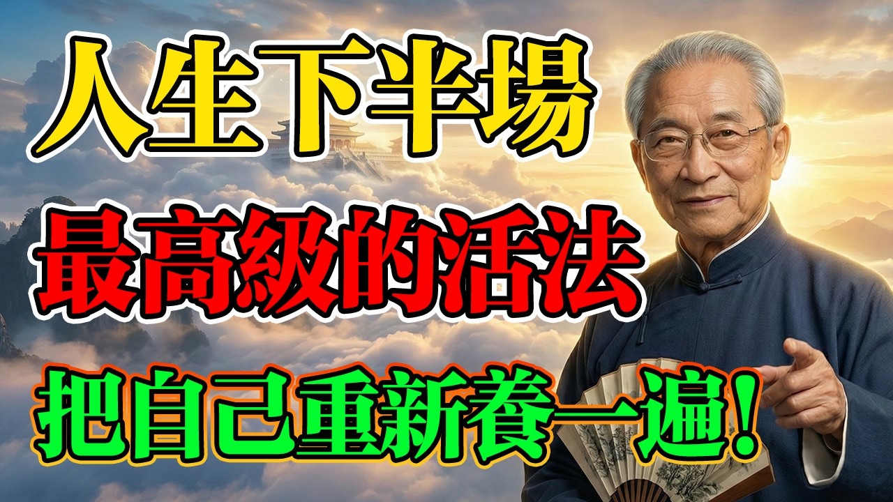 南懷瑾：人生下半場，最高級的活法，把自己重新養一遍！找回自我！#南懷瑾 #佛學智慧 #人生下半場 #借假修真 #因果業力 #晚年生活 #晚年智慧 #晚年福報 #佛學 #佛法
