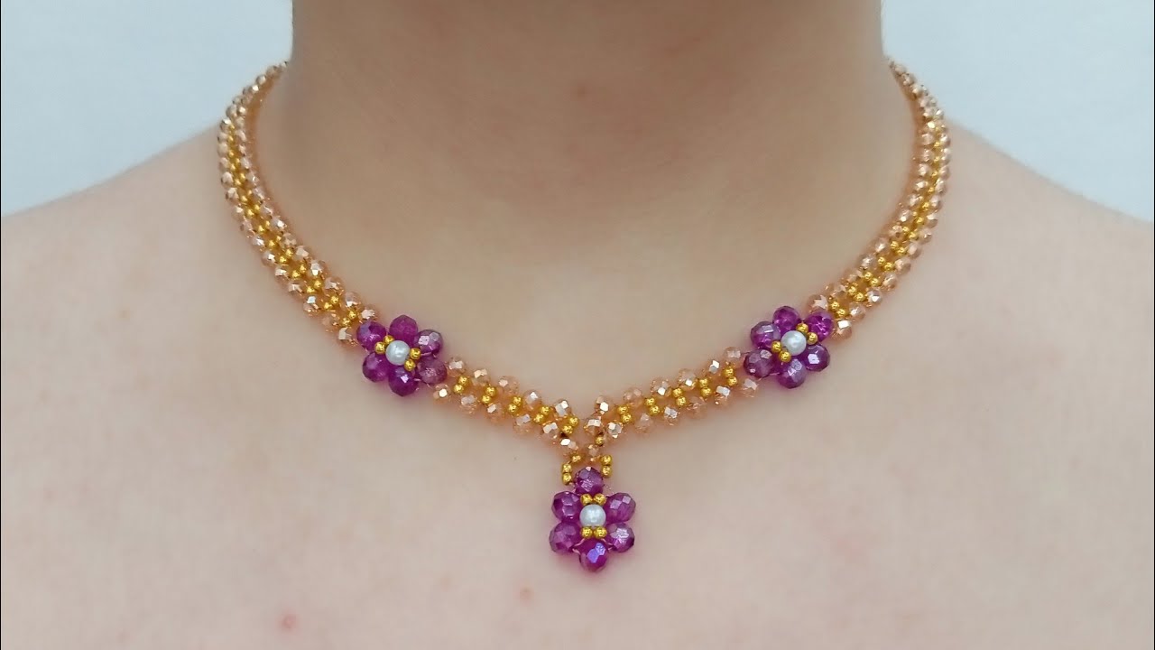 Very Easy Necklace Making | How To Make Beads Necklace Making | Beaded Jewelry @Jewelry.Crystals 