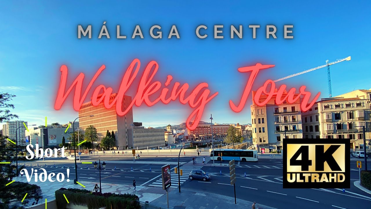 [4K] Málaga Centre Walking Tour around Shopping Centres El Corte Inglés and Málaga Plaza Area 👀✨🎬☀