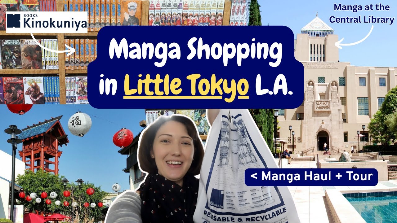 MANGA & FIGURE shopping in LITTLE TOKYO Los Angeles 🌸 Bday vlog 🌸 Kinokuniya & BookOFF