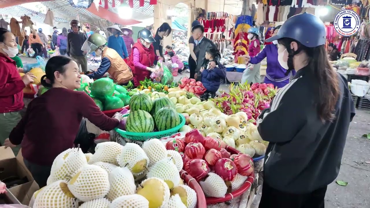 Chợ phủ Thăng Long 29 Tết - Chợ Tiên Hưng - Xuân về rộn ràng