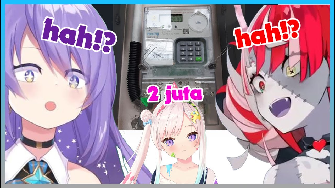 Moona dan Ollie terdiam dan kaget ketika Iofi isi token listrik 2 juta