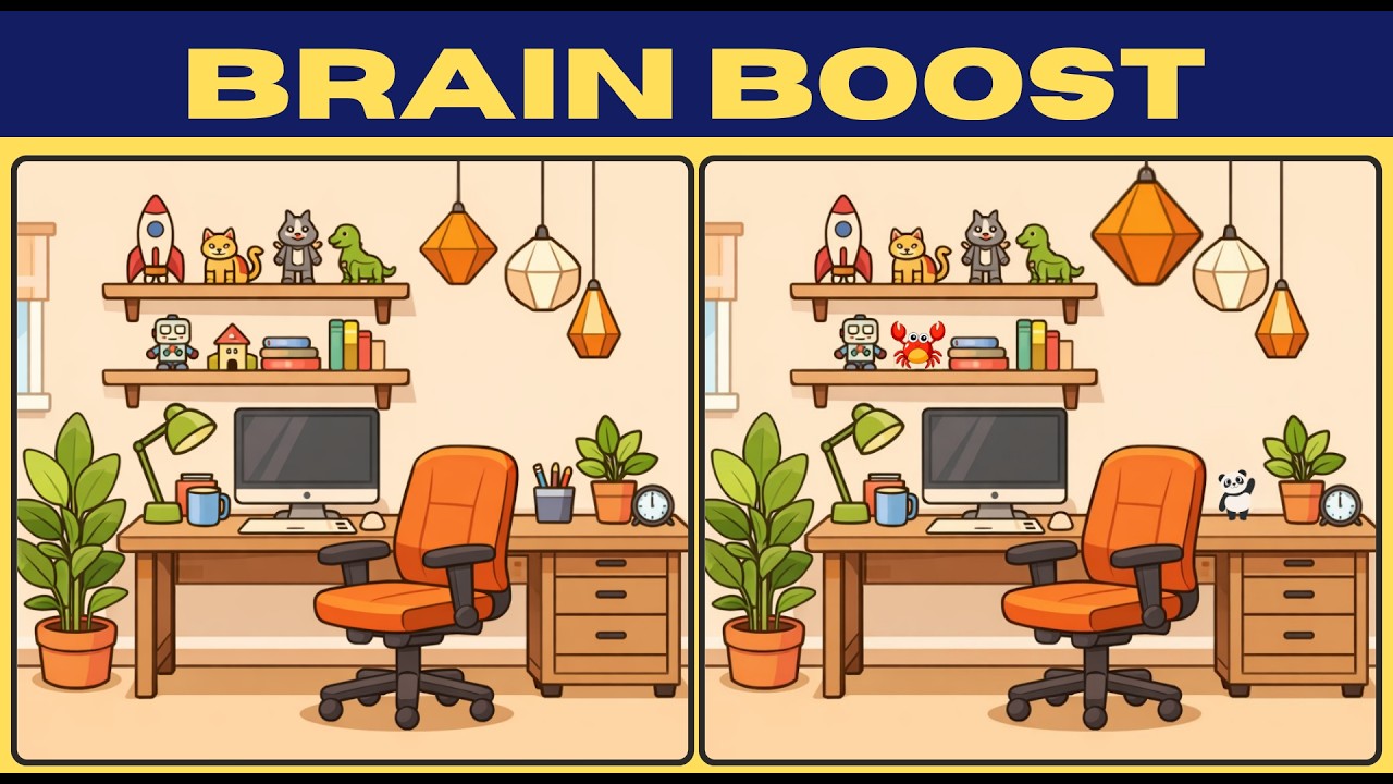 Find 3 Differences 5 Levels Increasing Difficulty (Only 1% Can Finish!)