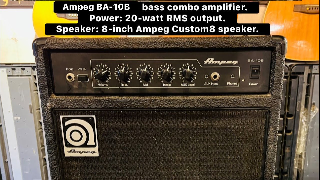 Ampeg BA-10B Bass Guitar Amplifier ( Wilsona Music InstrumentsWhatsapp No +923371476660 