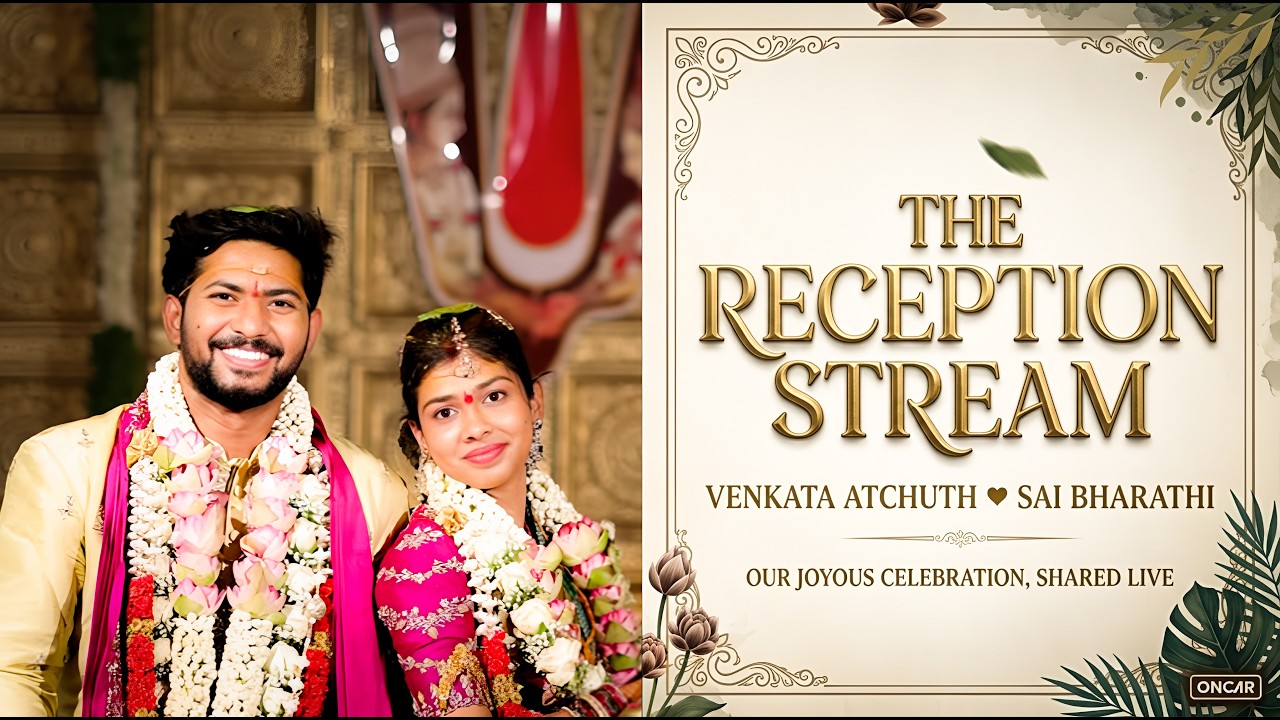 Venkata Atchuth ❤️ Sai Bharathi - Reception Live Stream 😍​ | 06.05.2026 #MS💕