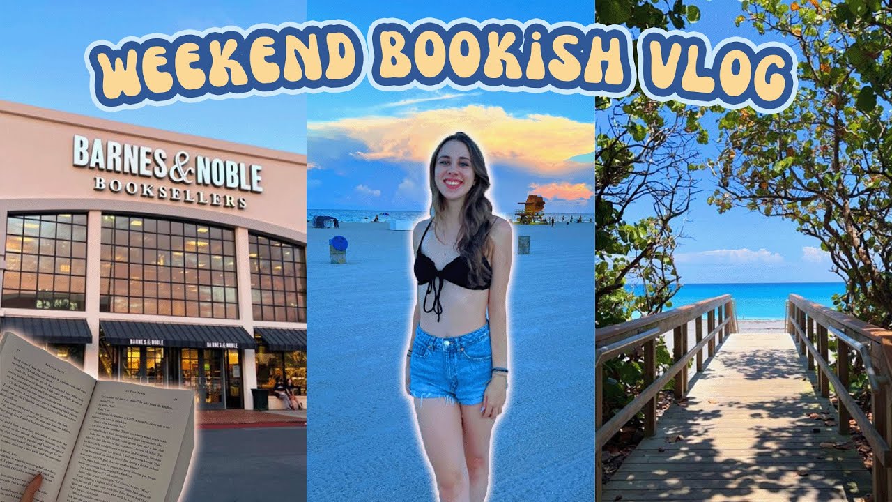the ultimate cozy bookish vlog 📚 book shopping at different bookstores, reading by the beach 🛍️