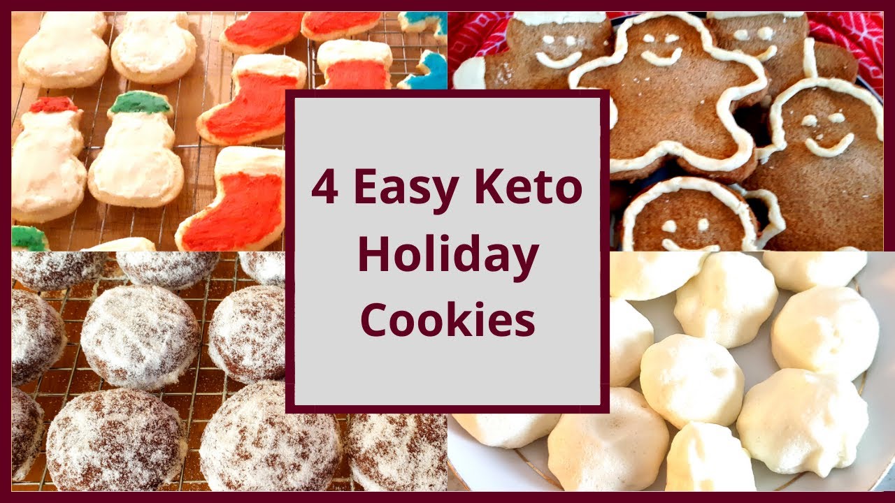 4 of the Easiest Keto Holiday Cookies (Nut Free and Gluten Free)
