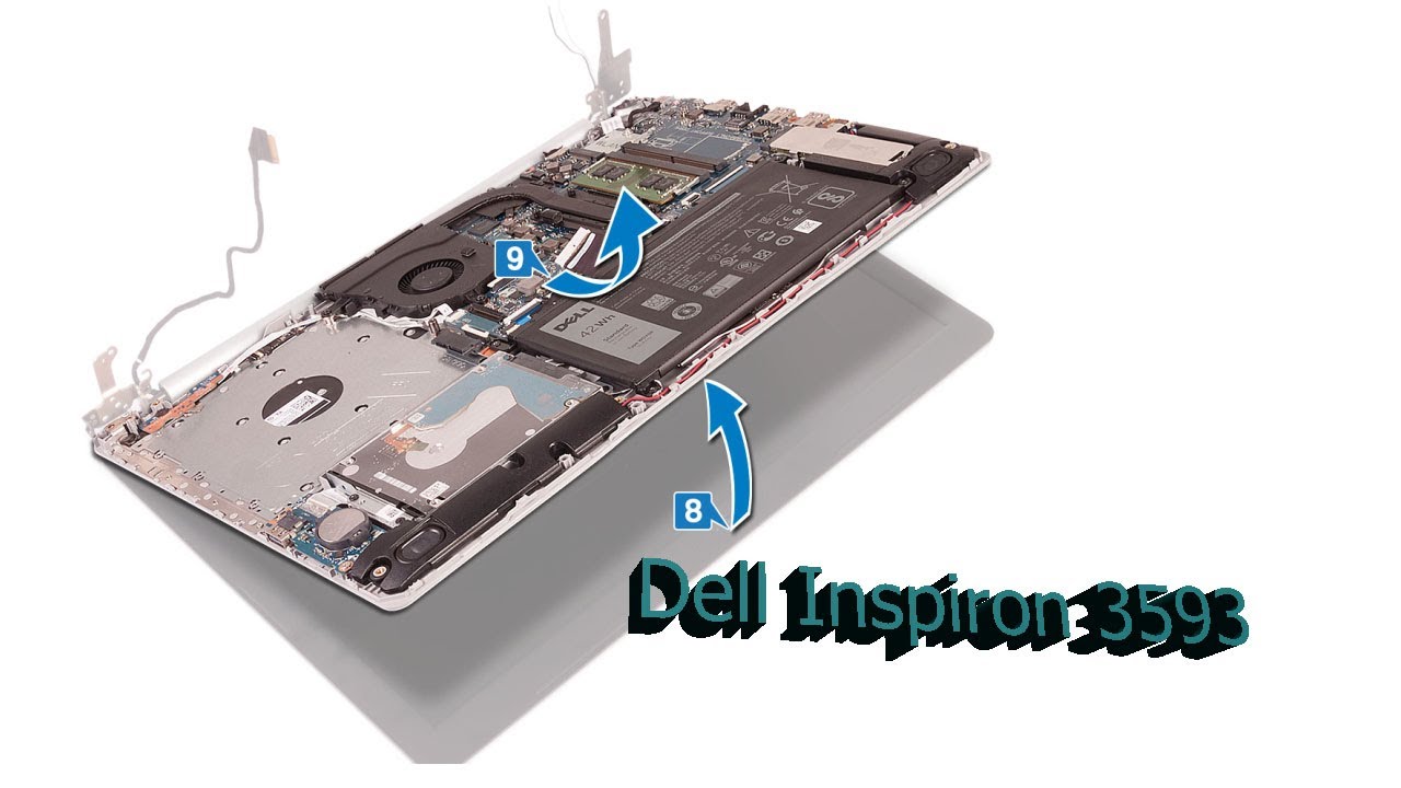 Dell Inspiron 3593 Disassembly and fan cleaning Laptop repair