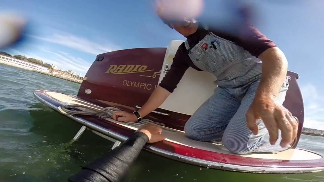 The other day in San Francisco windsurfing and rescue under The Golden Bridge Gate