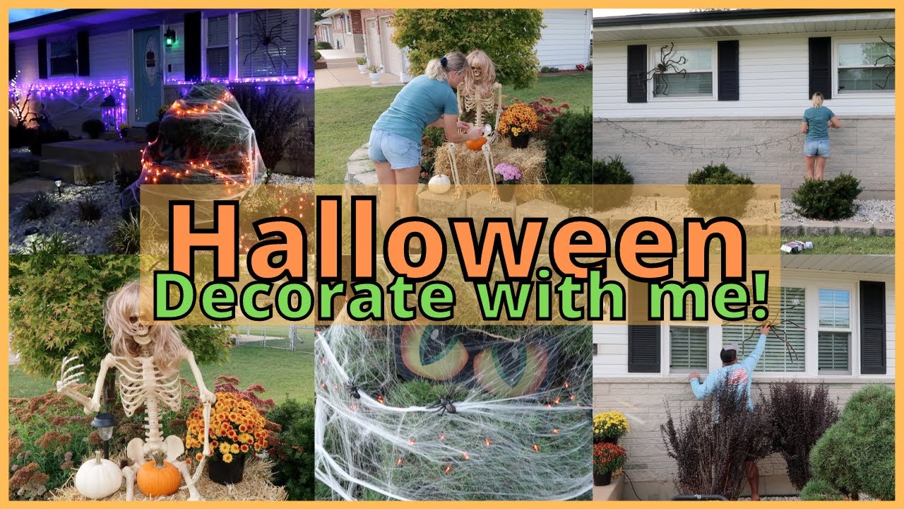 HALLOWEEN DECORATE WITH ME 2021| HALLOWEEN DECORATING IDEAS| HALLOWEEN DECOR 2021| FRONT YARD DECOR