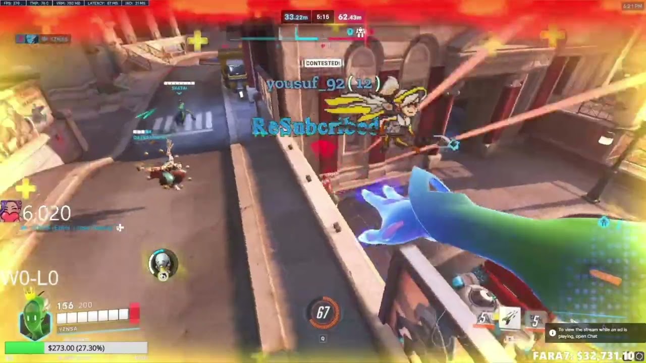 Yznsa plays with toxic teammates Echo and Hanzo POV