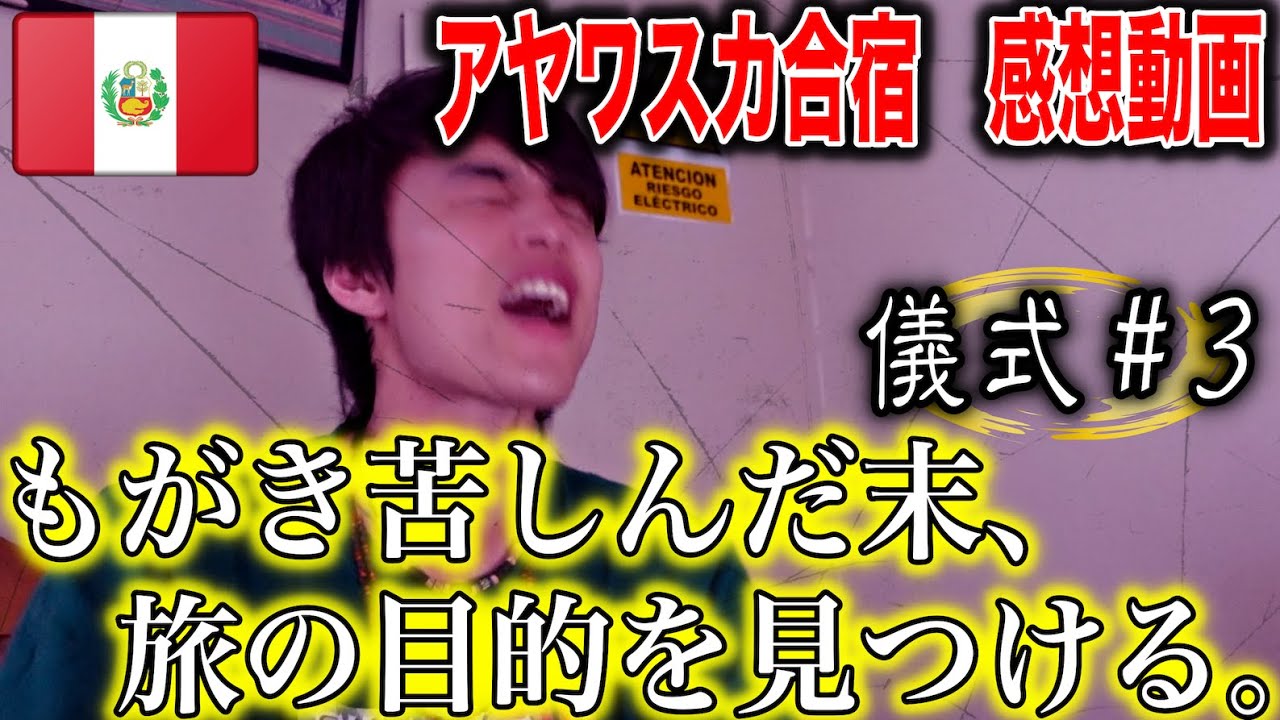 【人生の指針を見つけました】ボクの旅の目的、YouTubeの目的、人生の目的を見つける旅。#3 ”混沌・壁・旅の目的” 　アヤワスカ合宿フル感想動画　[タビオロジ]