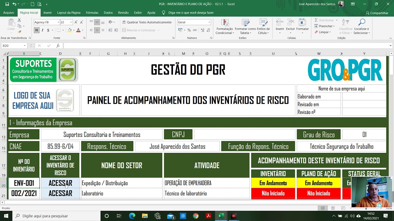 VÍDEO 1 -  APRESENTAÇÃO  -  PGR INVENTÁRIO E PLANO DE AÇÃO