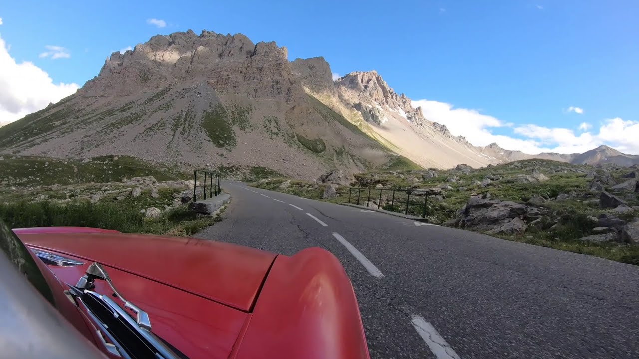Col du Galibier in MGB Roadster