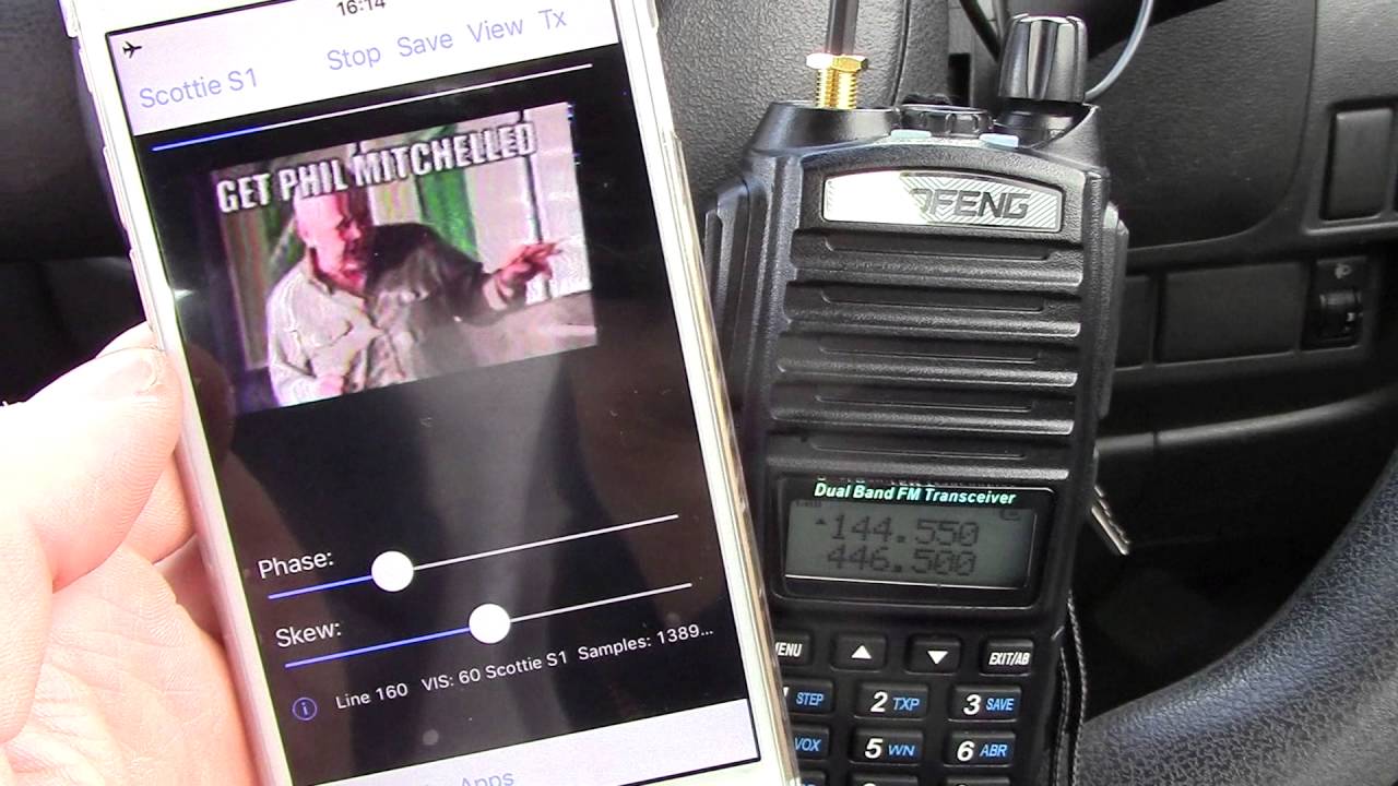 Using CQ SSTV App To Send Easy SSTV