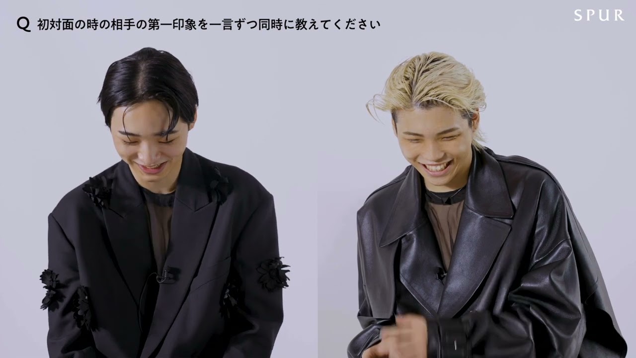 BE:FIRSTのSHUNTOさん、RYUHEIさんがSPURに初登場！ スペシャルなコメント動画を公開