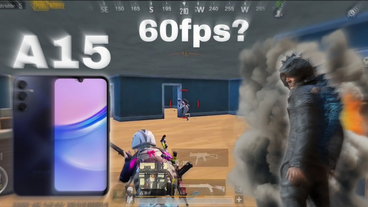 Samsung a15 pubg test 60fps??? // Pubg Mobile