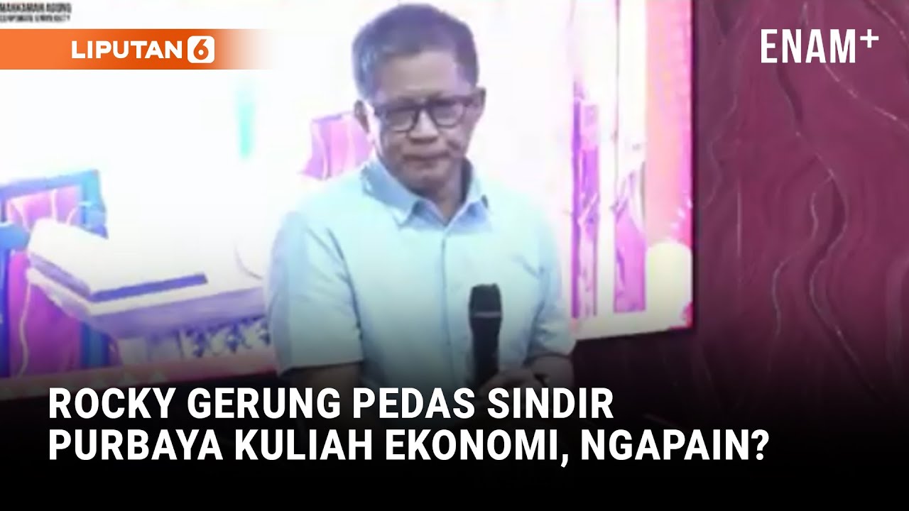 Menohok Rocky Gerung Sindir Purbaya Kuliah Lama Ekonomi 7 Semester: Ilmu Mudah, Ngapain? | Liputan6