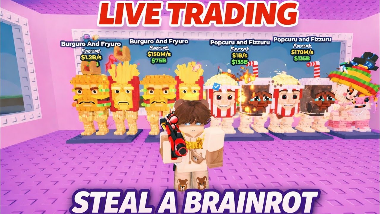 STEAL A BRAINROT LIVE TRADING