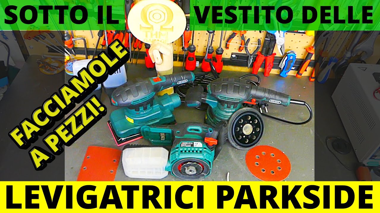 Levigatrice parkside a corrente VS Batteria. SMONTAGGIO. PEXS 270 C3, PAEXS 20 Li A1, PSS 270 C3