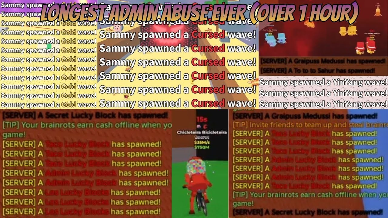 Empty to FULL 3-Story RARE Brainrot Base Thanks to Sammy&rsquo;s LONGEST Admin Abuse EVER