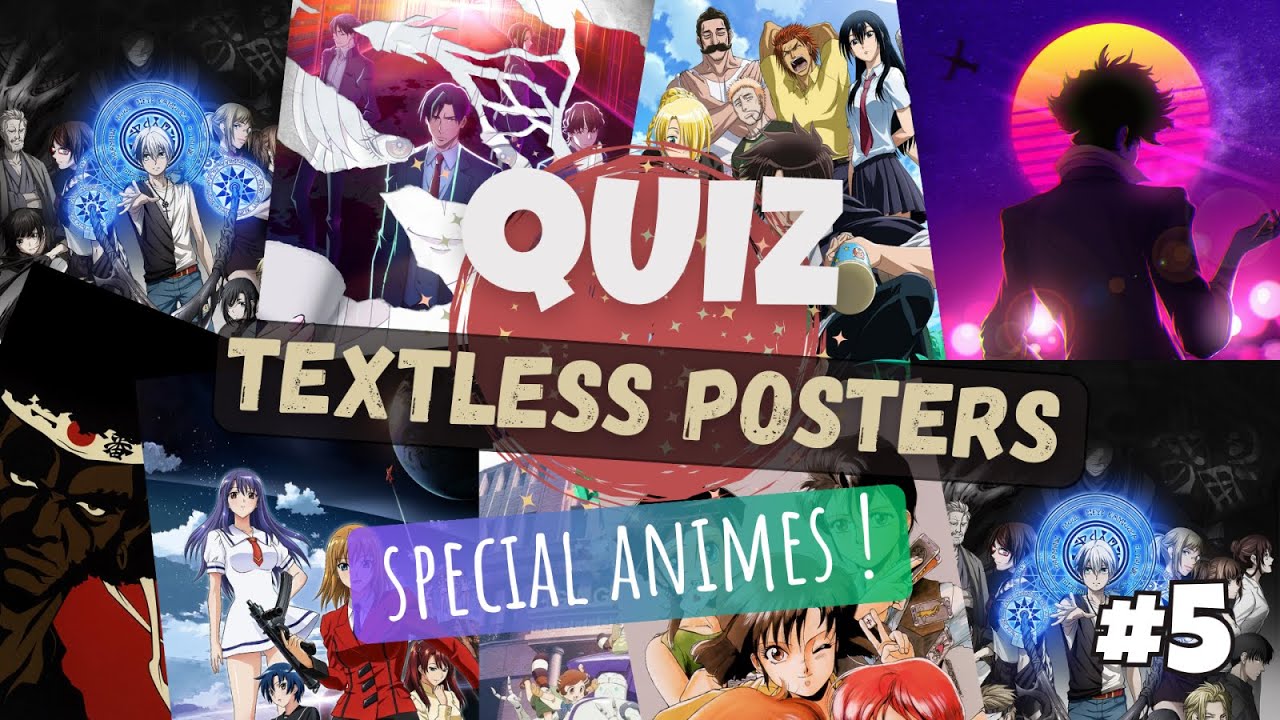 Japaneses Animes Quiz | Textless Posters | #5 | Guess each manga despite these textless poster !