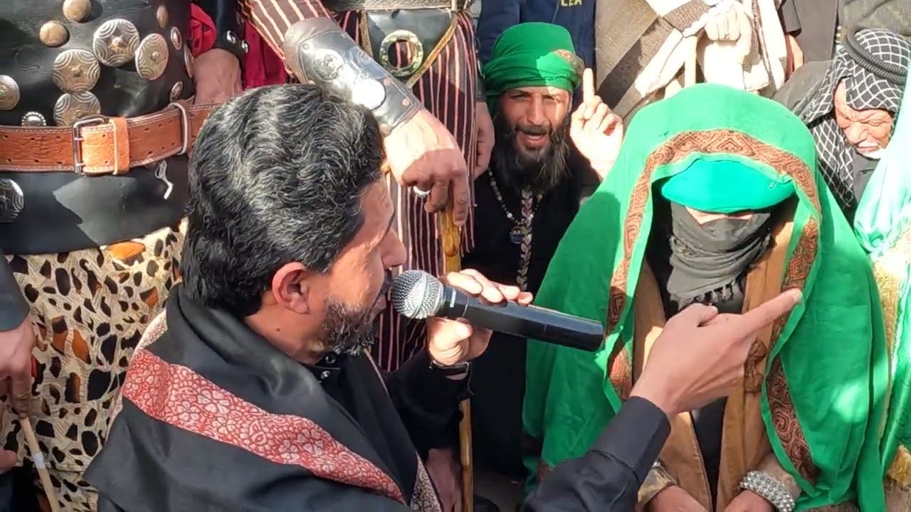 جانب من أستعراض موكب أهالي ناحية شيخ سعد في ناحية الدبوني مسيرة الامام الكاظم ع