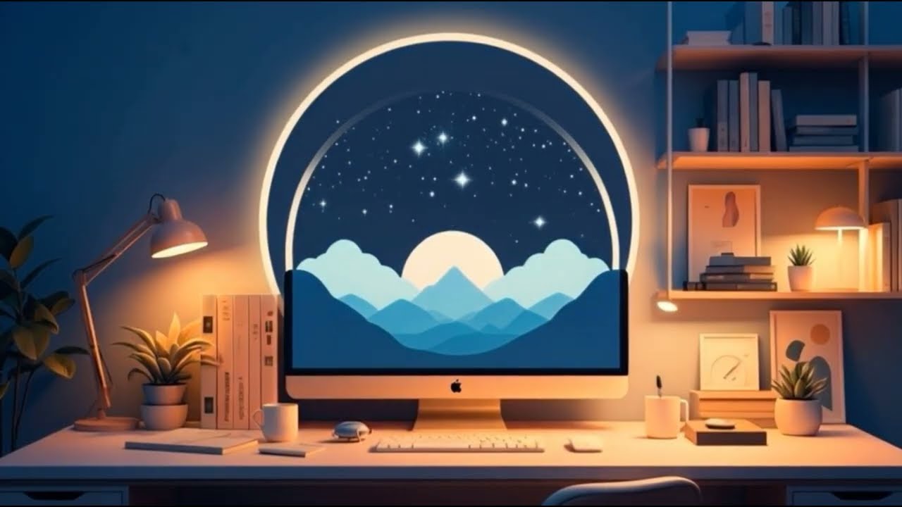 Desk Lamp Glow 💡 Cozy Lofi for Night Work & Productivity