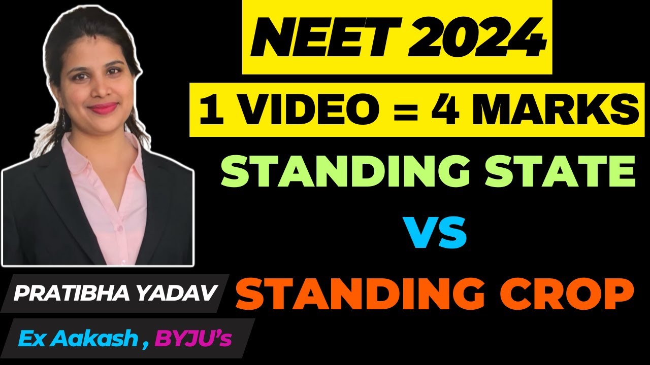 Standing State Vs Standing Crop class 12 NEET Biology | Ecosystem class 12 | NCERT Notes |