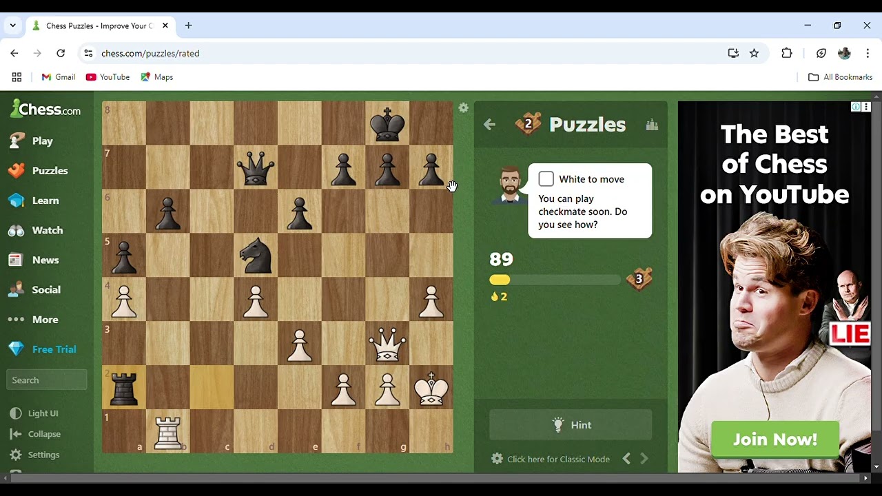 Chess Puzzles   Improve Your Chess by Solving Tactics   Puzzle 2 # BackRankMate