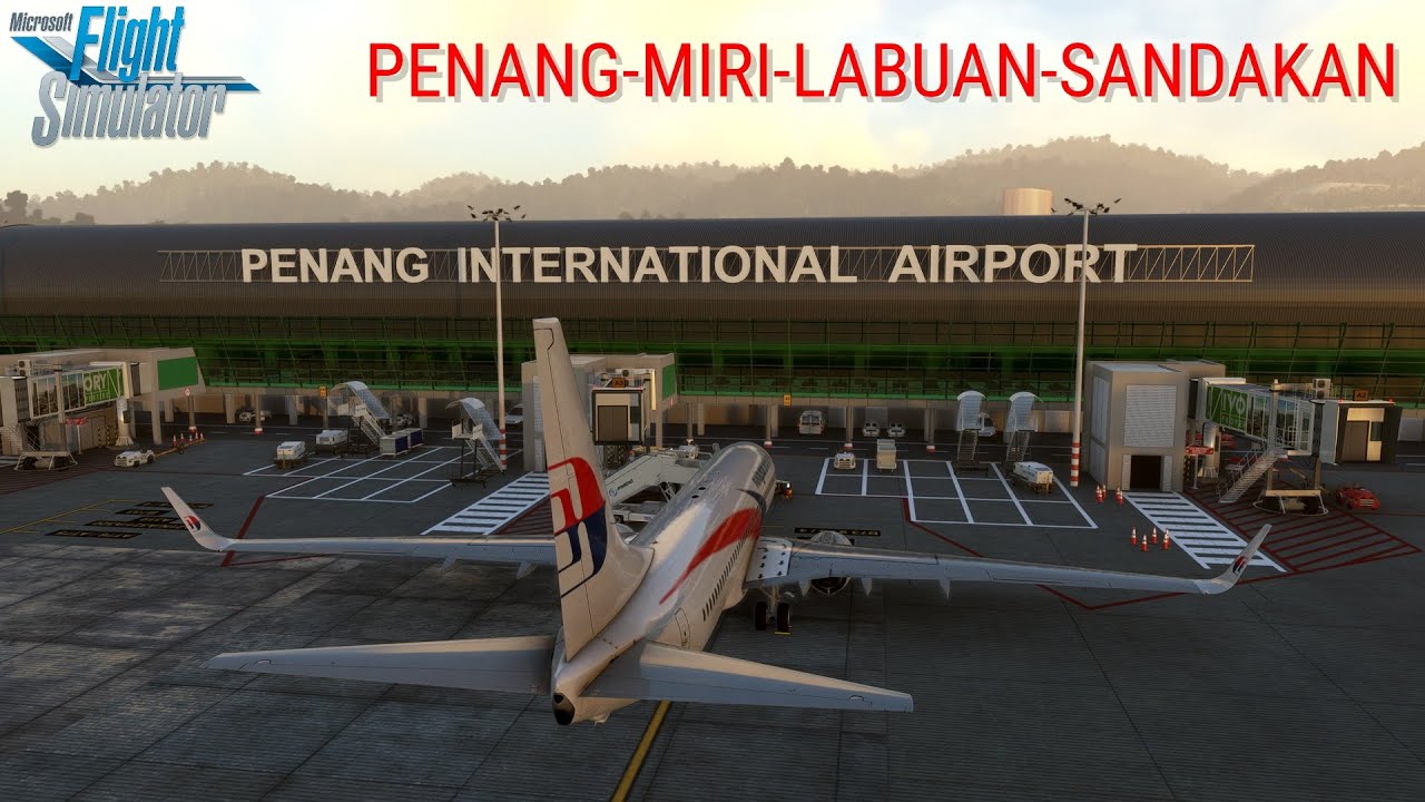 TRANSIT FLIGHT MAS AIRLINES | PENANG - MIRI - LABUAN - SANDAKAN | MFS MALAYSIA 2024
