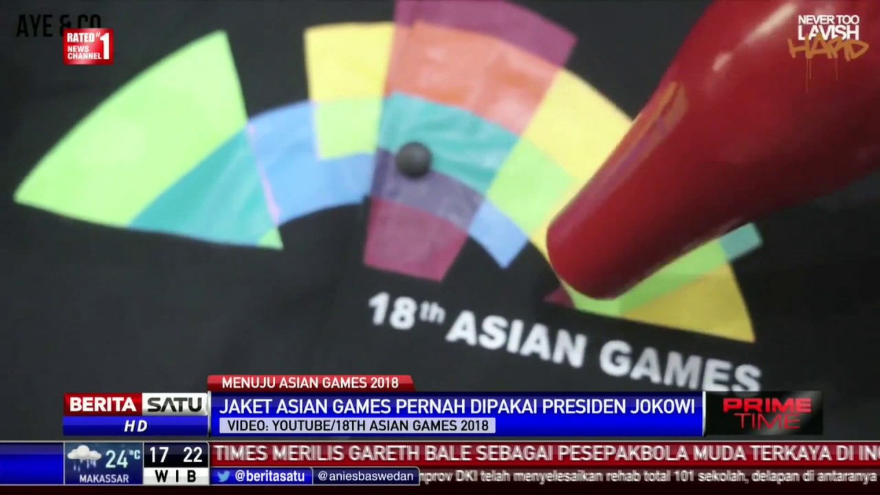 Jaket Asian Games Dipakai Jokowi, Lukisan Tangan Anak Bangsa