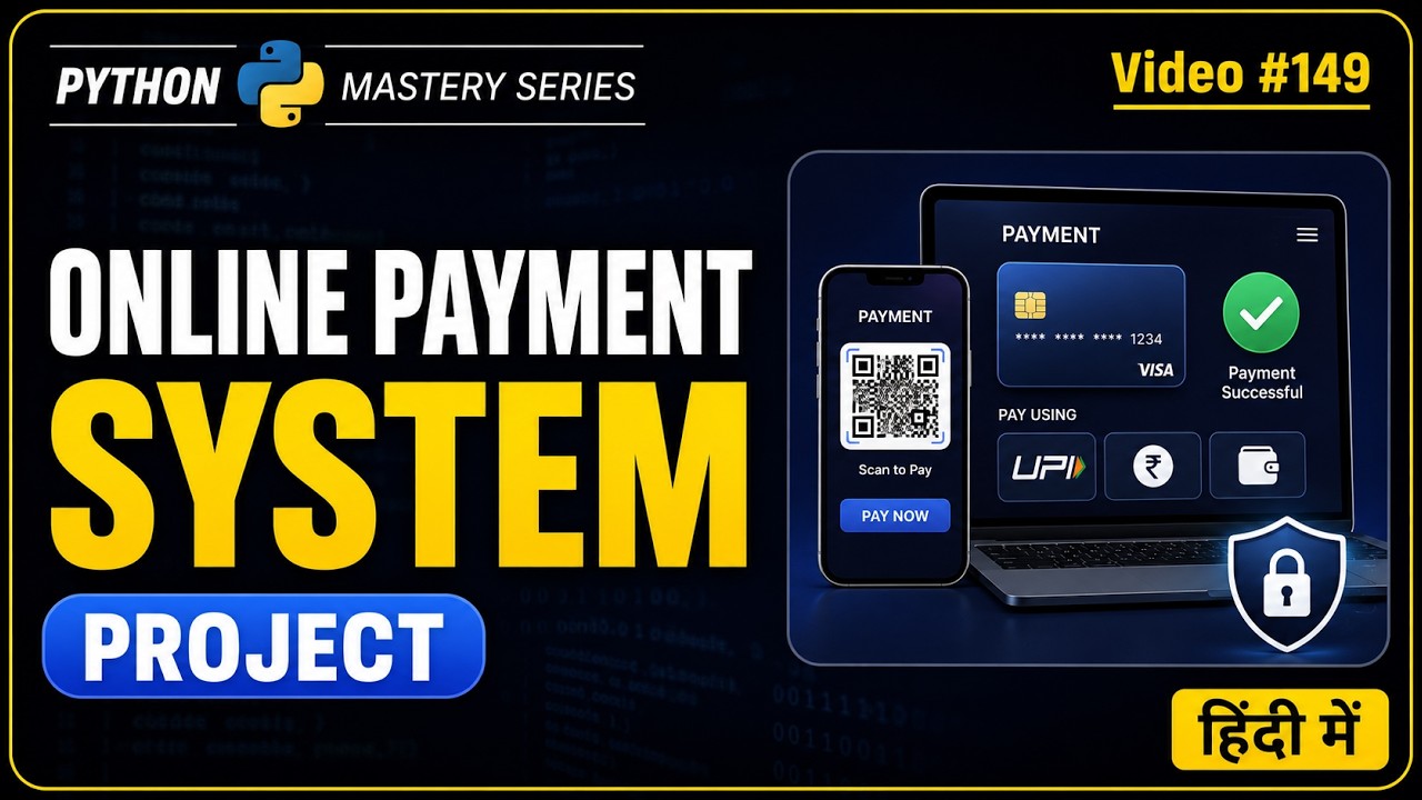 Online Payment System in Python for Beginner | OOP Project using Abstraction & Polymorphism in Hindi