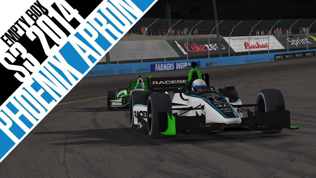 iRacing : THE RIDICULOUSNESS KNOWS NO BOUNDS. (Indycar @ Phoenix Apron Edition)