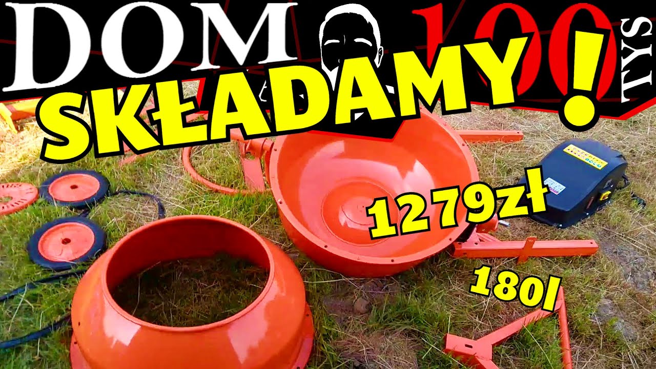 ►Składamy betoniarkę 230v z Allegro! Uda się w pojedynkę? Budowa domu 2023. Dom za 100 tys #126
