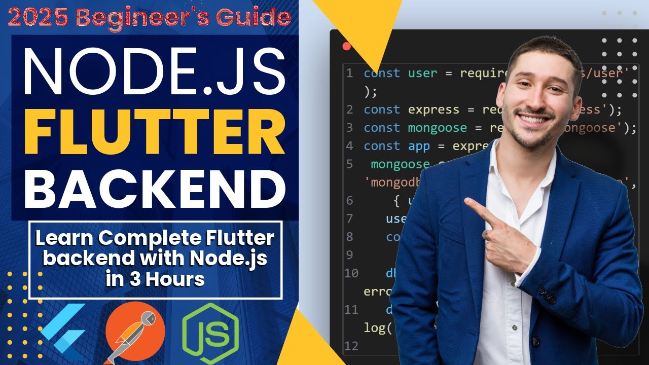 Flutter Backend Tutorial with Node.js & MongoDB | Complete Beginner Guide | Khurram |#KhurramShahid