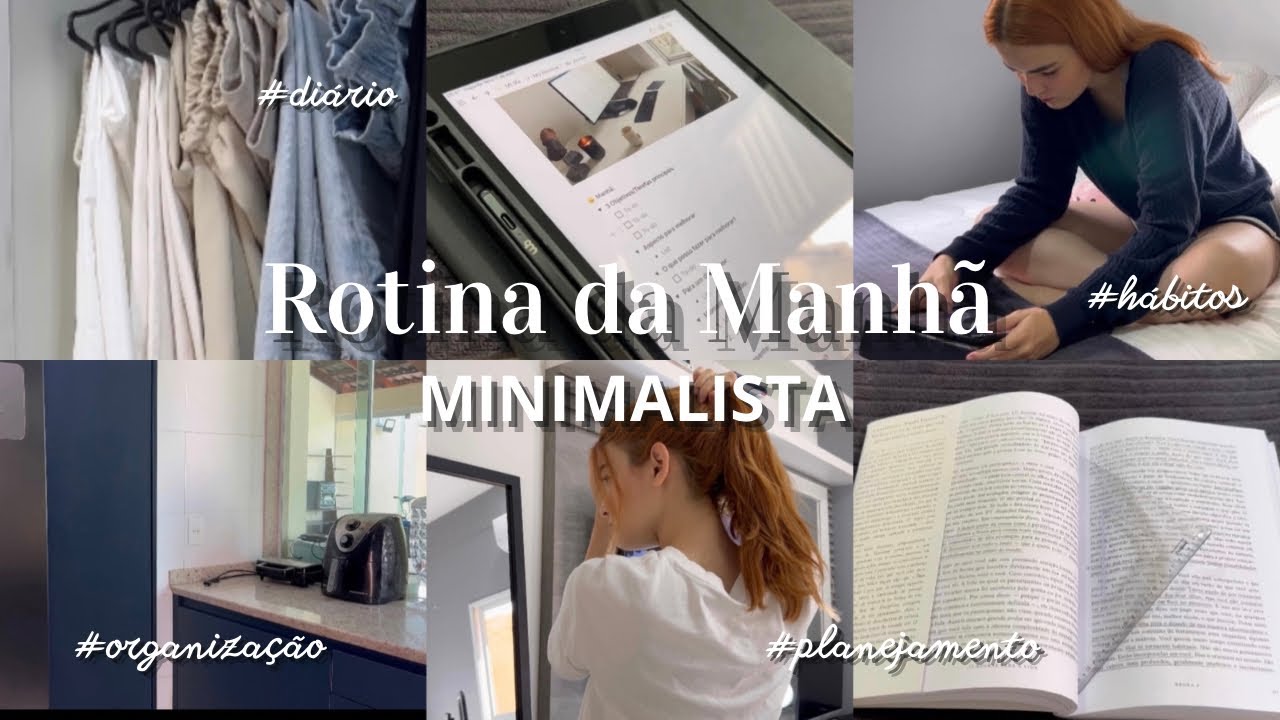 Como ter uma ROTINA DA MANH&Atilde; MINIMALISTA | h&aacute;bitos, faxina na cozinha, di&aacute;rio 🤍✨