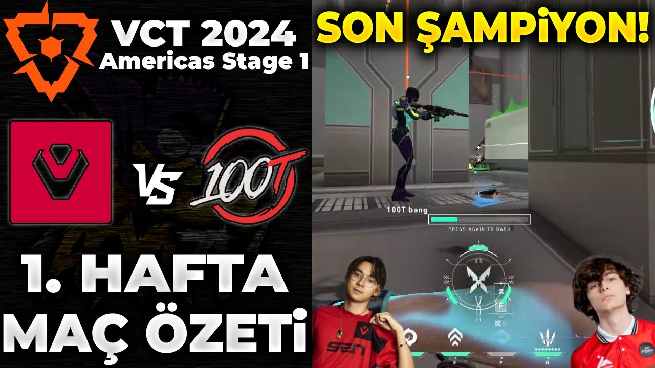 Sentinels vs 100 Thieves MAÇ ÖZETİ | VALORANT 2024 Americas Stage 1 - 1. HAFTA